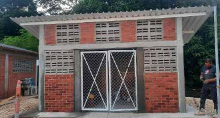 Hazardous waste store built at the Bolívar substation