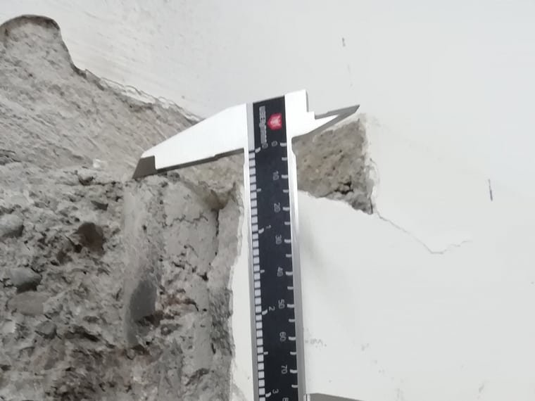 Mesure du diamètre des armatures au pied à coulisse